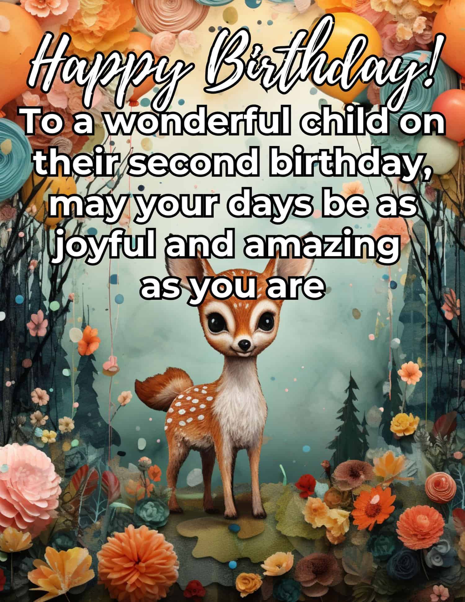 Deeply moving and heartfelt birthday messages that touch the heart on a child's second birthday. Deeply moving and heartfelt birthday messages that touch the heart on a child's second birthday.