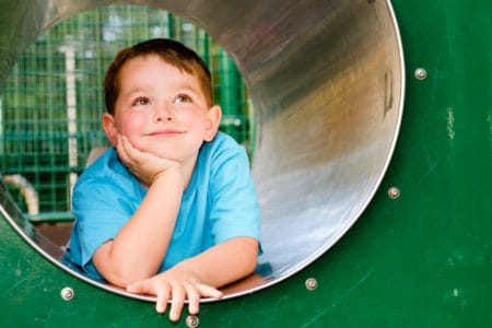 Cute little young boy