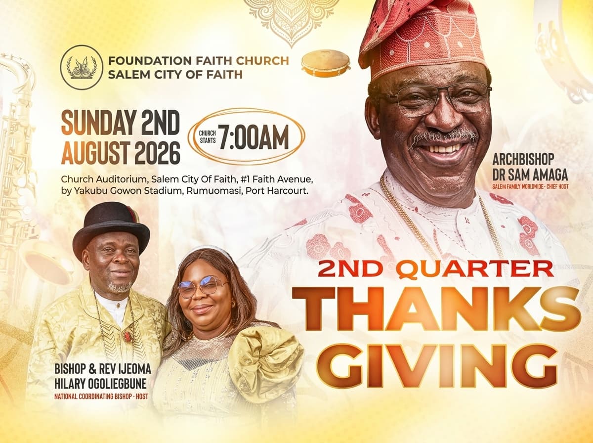 2nd Quarter Thanksgiving, 2 August 2026
